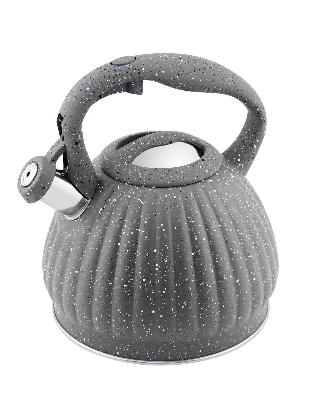 HausRoland чайник из нержавеющей стали с деревянной ручкой, 3 л, в разных цветах - Серый