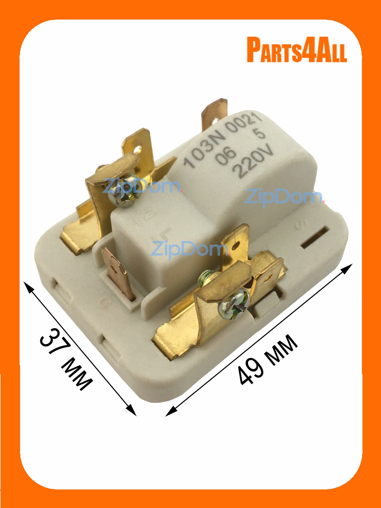 Реле Danfoss 103N0021 RLY007DF 05RE06 пуско-защитное компрессора холодильника