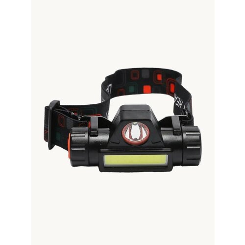 Фонарь налобный аккумуляторный с магнитом 3 режима свечения