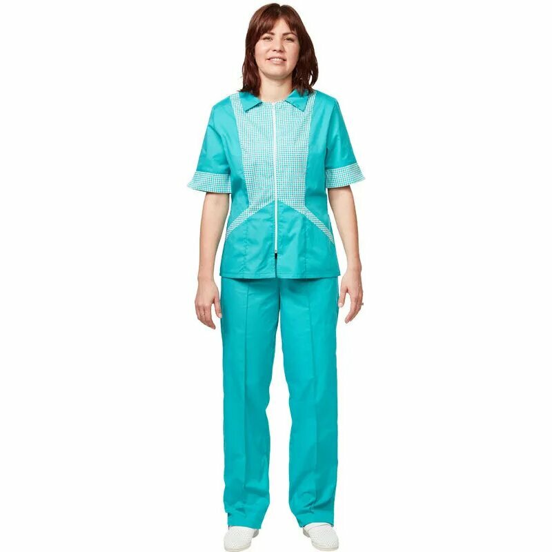 Костюм для горничных и уборщиц женский у10-КБР бирюза (р.44-46)р.170-176 661139