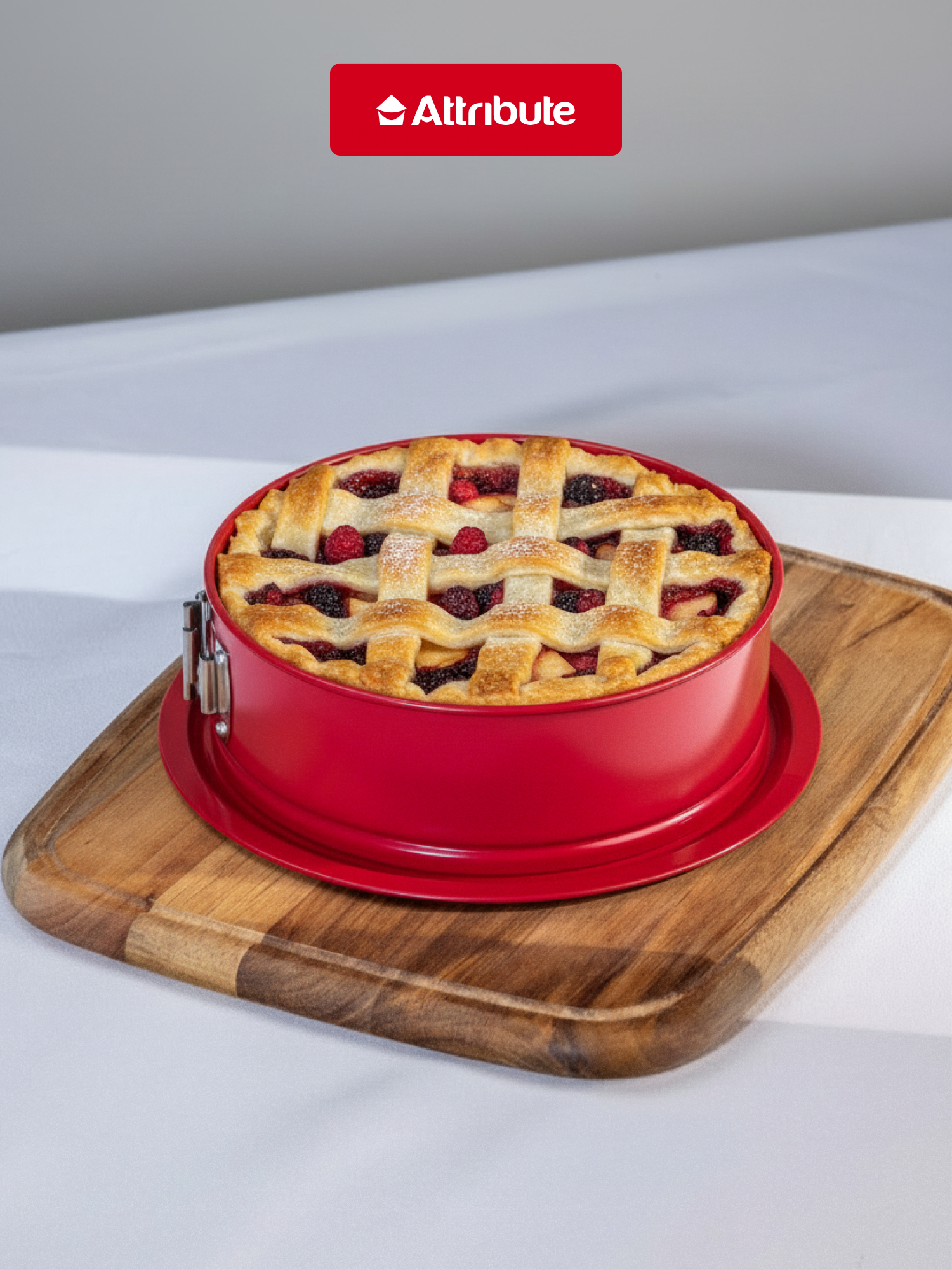 Форма для выпечки стальная ATTRIBUTE "BAKE AMORE" разъемная 20х6.5см — фото 1