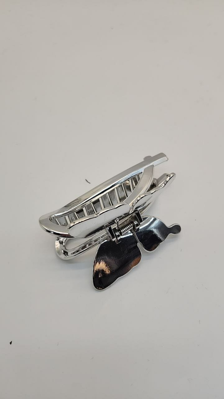 Серебряный крабик для волос — элегантная и стильная заколка для девушек. — фото 1