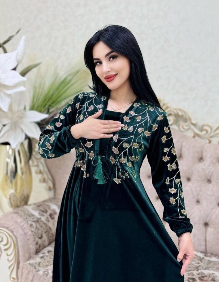 Венчальное платье  Женская домашняя одежда, размер 46-52, темно-зеленый, размер 52, темно-зеленый — фото 1