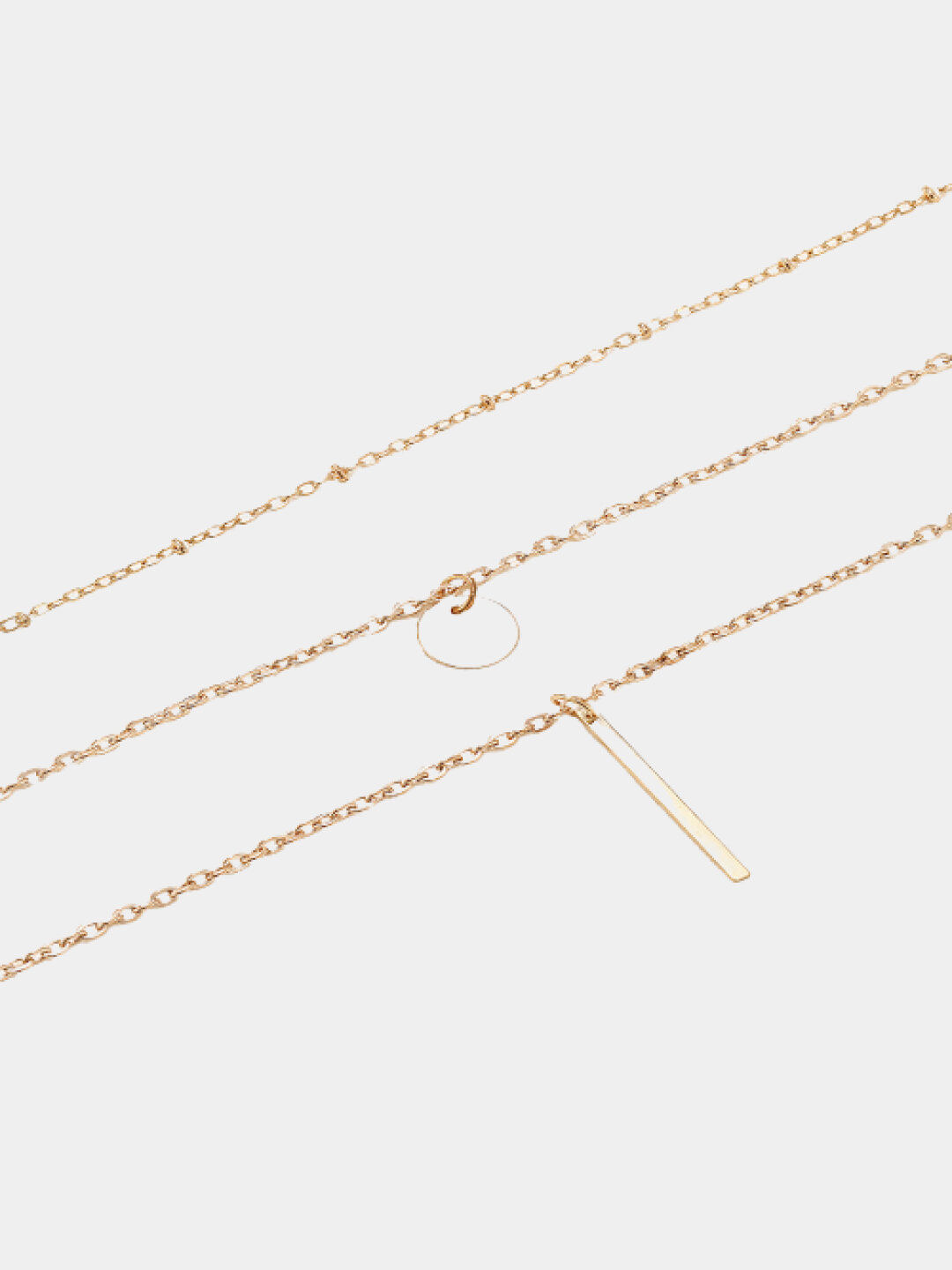 Бусы, длина 16 см, beige — фото 1