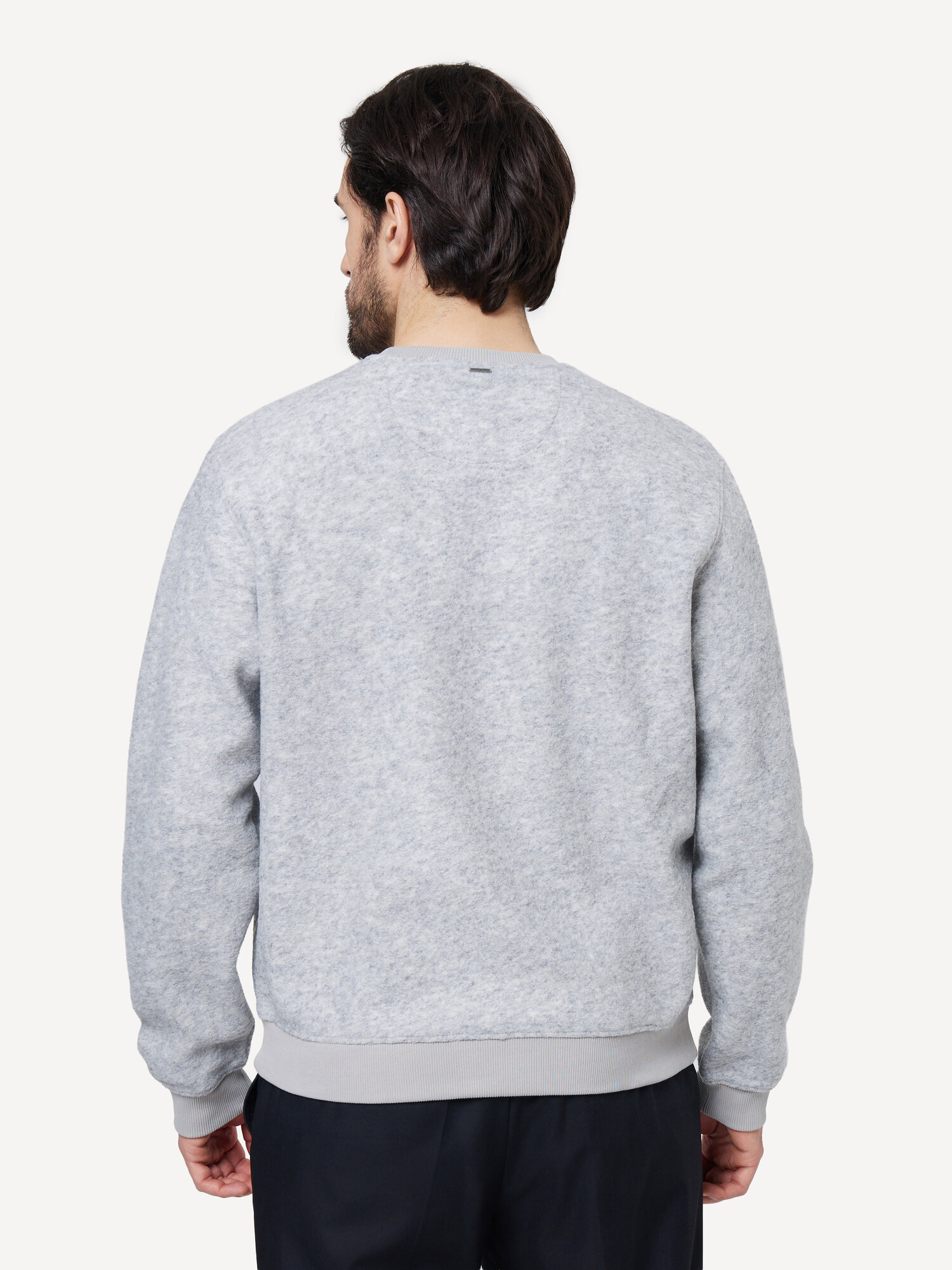 Джемпер GUESS CN SCUBA MELANGE, размер M, серый — фото 1