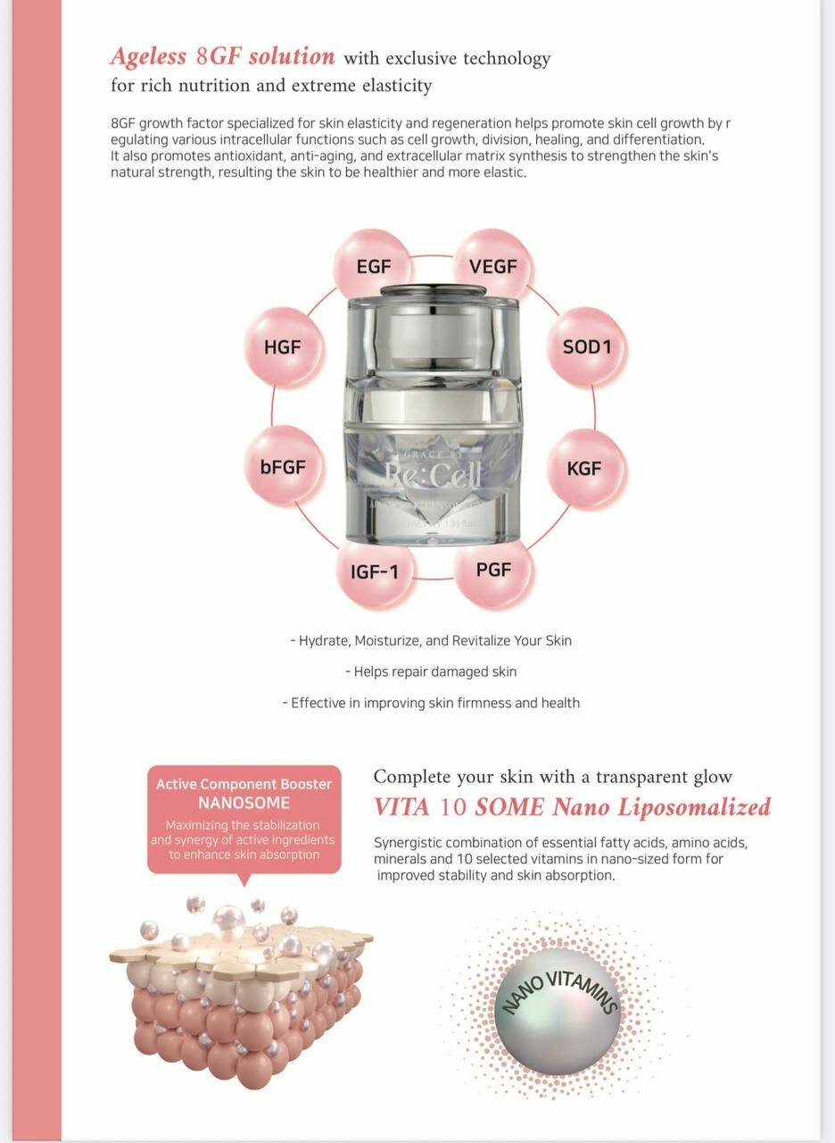 Крем для лица "Re: Cell Advanced", с лифтинговым эффектом, 40мл — фото 1