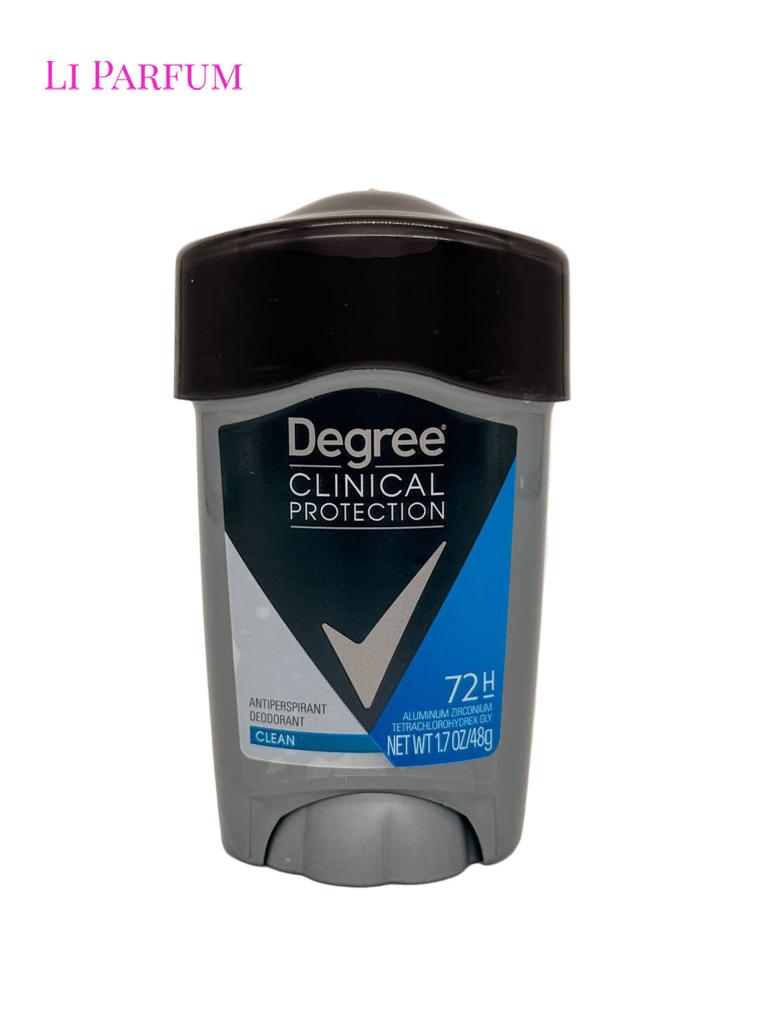 Degree Clinical Protection Clean Prescription Strength, защита от пота, 72 часа, свежий аромат 48 г