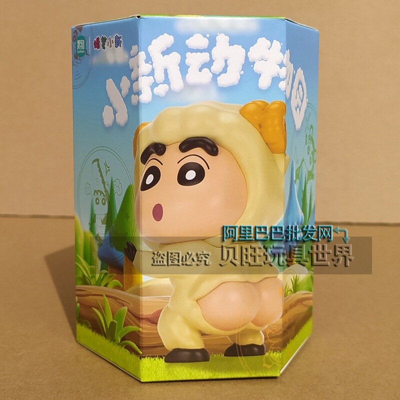 Слепая коробка Shin-chan Zoo с одной фигуркой, коллекционная аниме-фигурка для детей, мультфильмный персонаж, 1 шт,