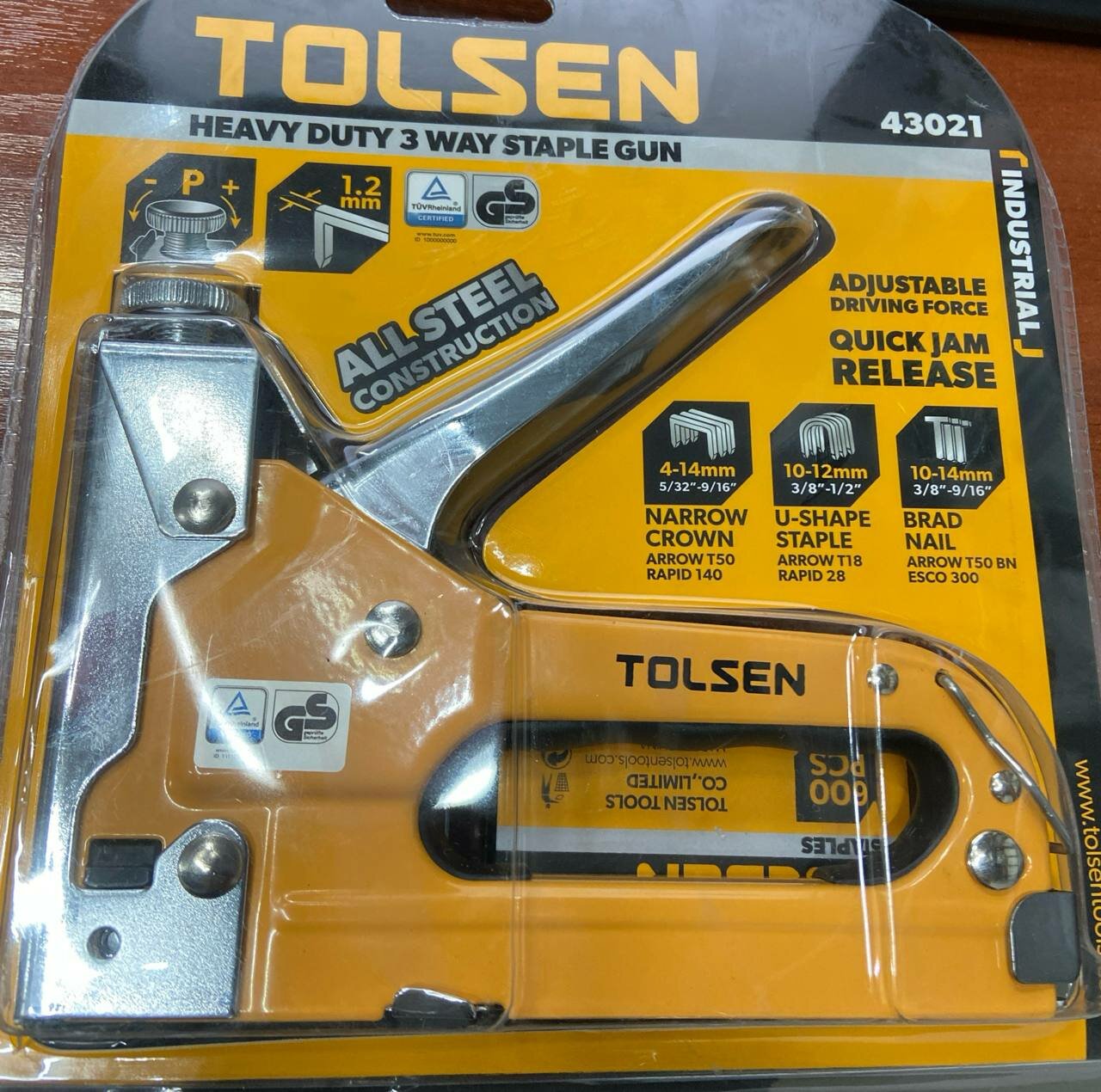 TOLSEN TOL132-43021 Степлер-пистолет 4-14MM (5/32 -9/16 )