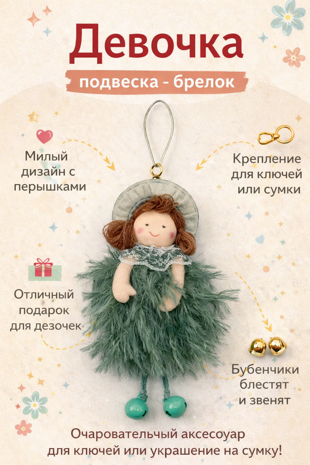 Украшение на сумку Present61