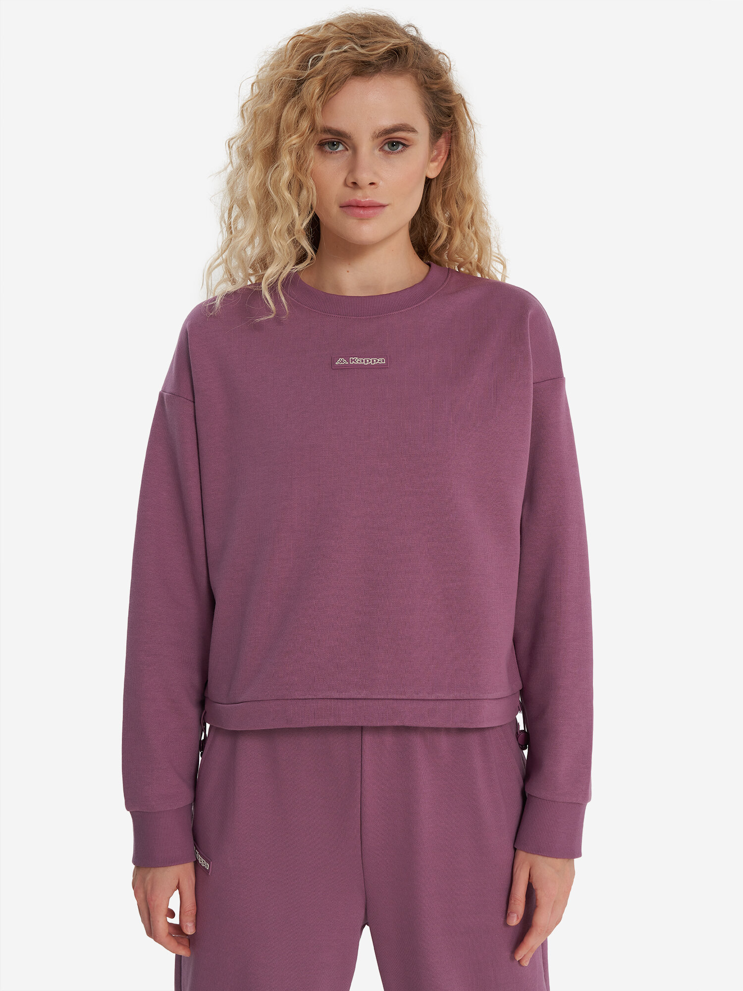 Свитшот Kappa, размер 46-48, , баклажановый — фото 1