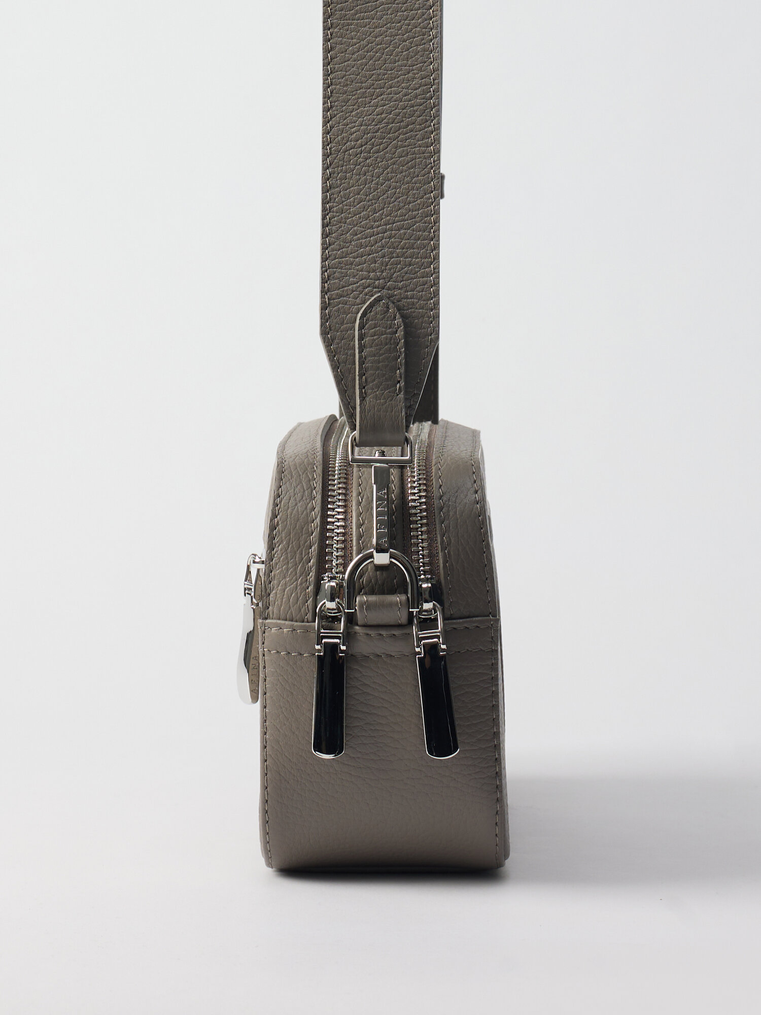 Сумка кросс-боди Afina, фактура зернистая, кардамон — фото 1