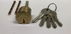 Изображение товара Цилиндровый механизм круглый для электромеханических и накладных замков VE 001 SB