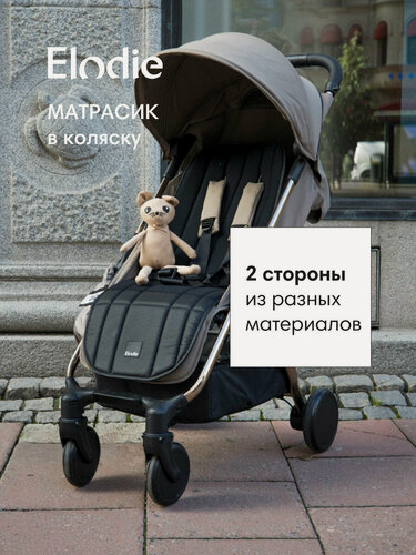 Изображение товара Матрасик в коляску двусторонний Elodie Aviator Black, для всех типов колясок