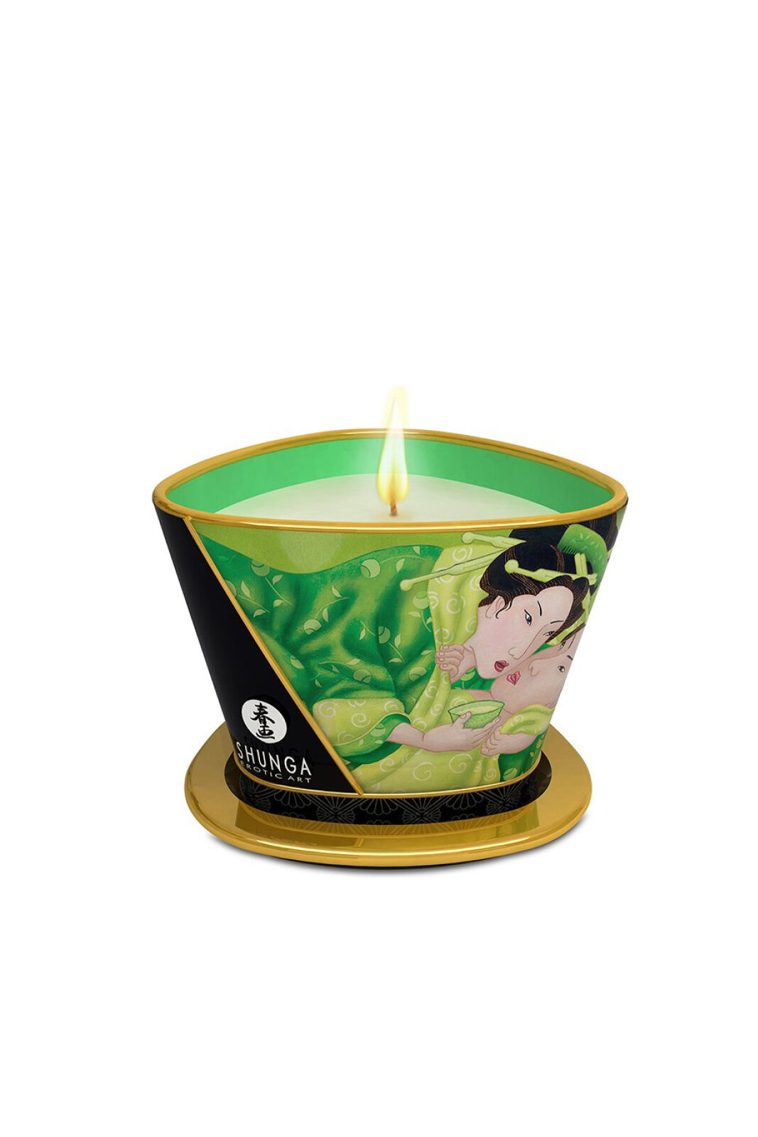 Массажное масло в виде свечи Shunga Exotic Green Tea