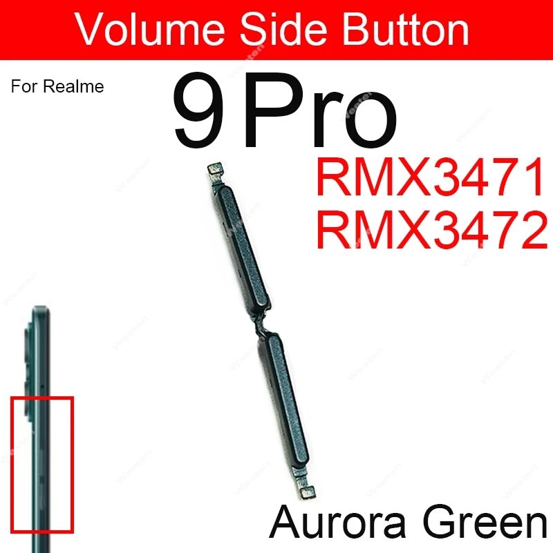 Кнопка регулировки громкости для OPPO Realme 8 Pro 8i 8 8S 5G 9 Pro