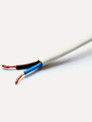 Изображение товара Провод ШВВП 2х0.5 мм² 20 м TDM Electric медный соединительный белый ГОСТ для бытовых электроприборов и удлинителей