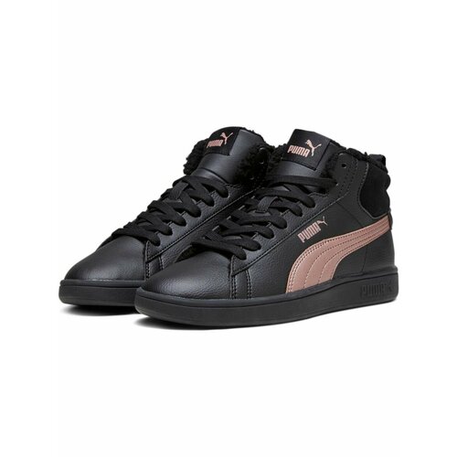 фото Ботинки puma smash 3.0 mid wtr, размер 6 uk, черный/розовый
