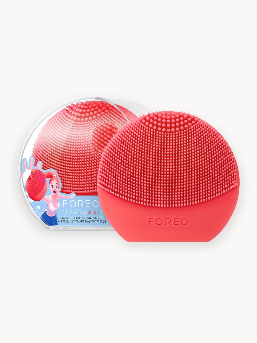 FOREO LUNA play plus 2 Электрическая щетка для лица для всех типов кожи, Peach of Cake!
