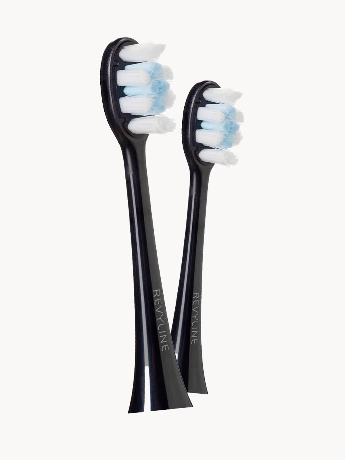 Сменные насадки для электрической зубной щетки Revyline RL 066, черные, средне-мягкая щетина, 2 шт