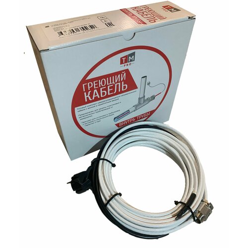 Греющий саморегулирующийся кабель внутрь трубы TM PRO - 10Вт/м (4м. комплект)