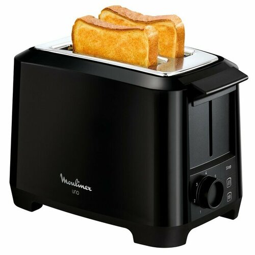 Тостер Tefal LT140811, 800 Вт, 7 режимов прожарки, 2 тоста, функция разморозки, чёрный тостер tefal lt140811 800 вт 7 режимов прожарки 2 тоста функция разморозки чёрный