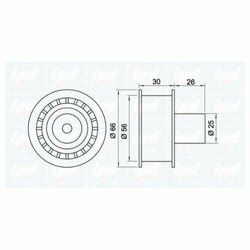 Ролик обводной ремня ГРМ Ipd 150091 для SEAT Cordoba, Ibiza II; VW Polo