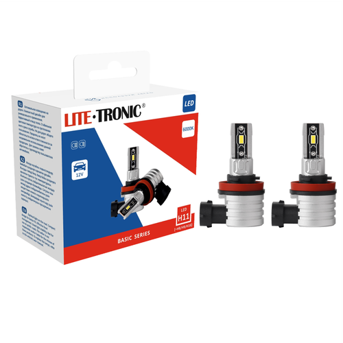 Автолампа светодиодная H11 LITE-TRONIC (комплект) 12V BSLED 6000K
