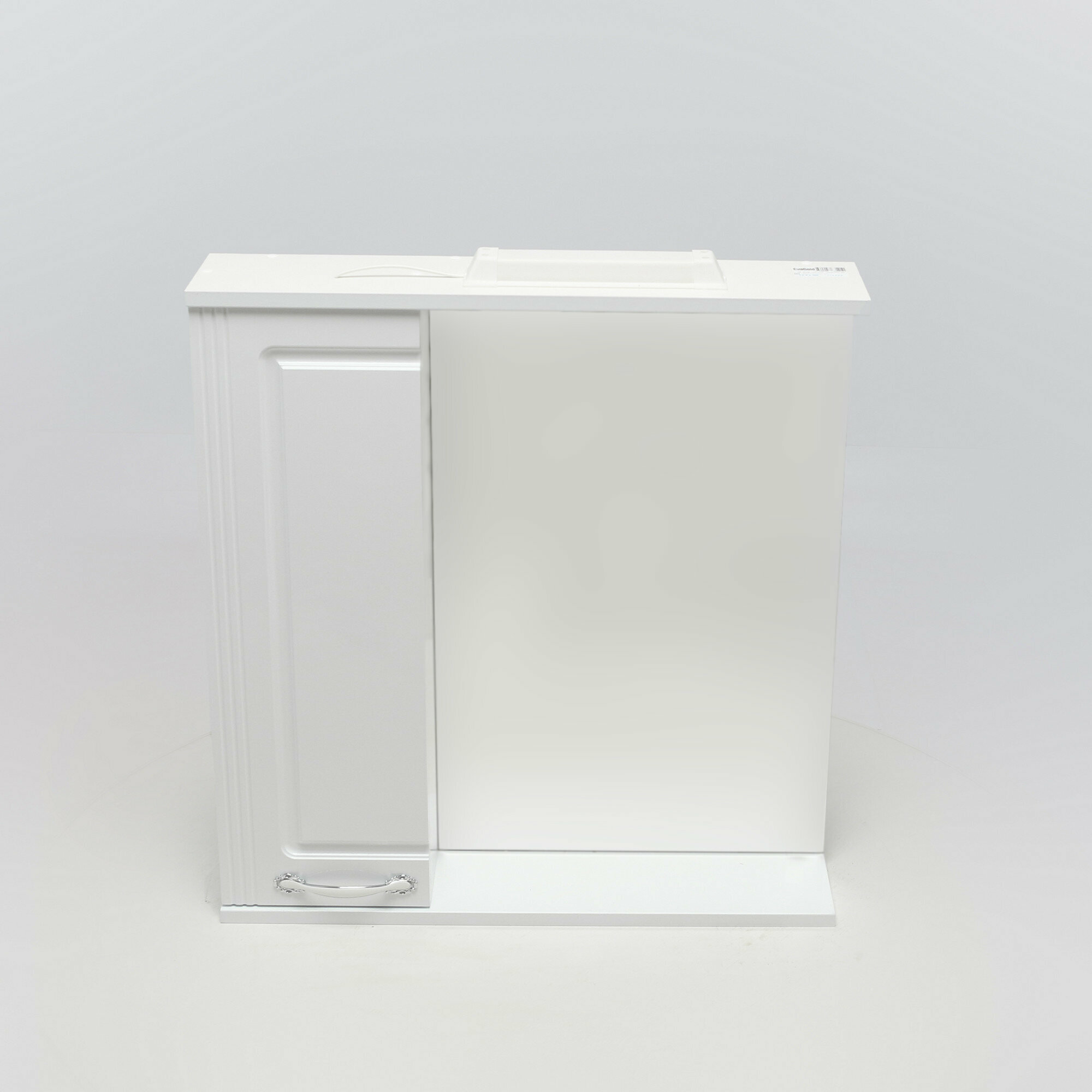 Зеркало с подсветкой в ванную со шкафом EvaGold Madonna 70 белое - фотография № 10
