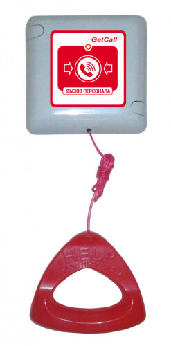 Проводная влагозащищенная кнопка вызова со шнуром Getcall GC-0423W1