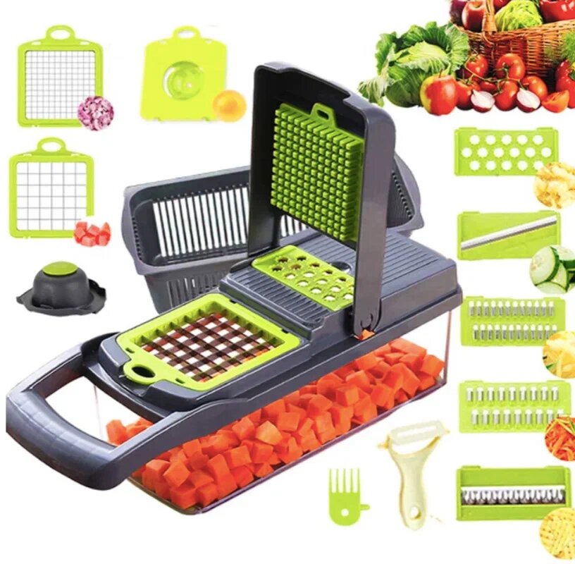Овощерезка, Терка для овощей, Овощерезка 14 в 1, Измельчитель Mirosha Veggie slicer — фото 1