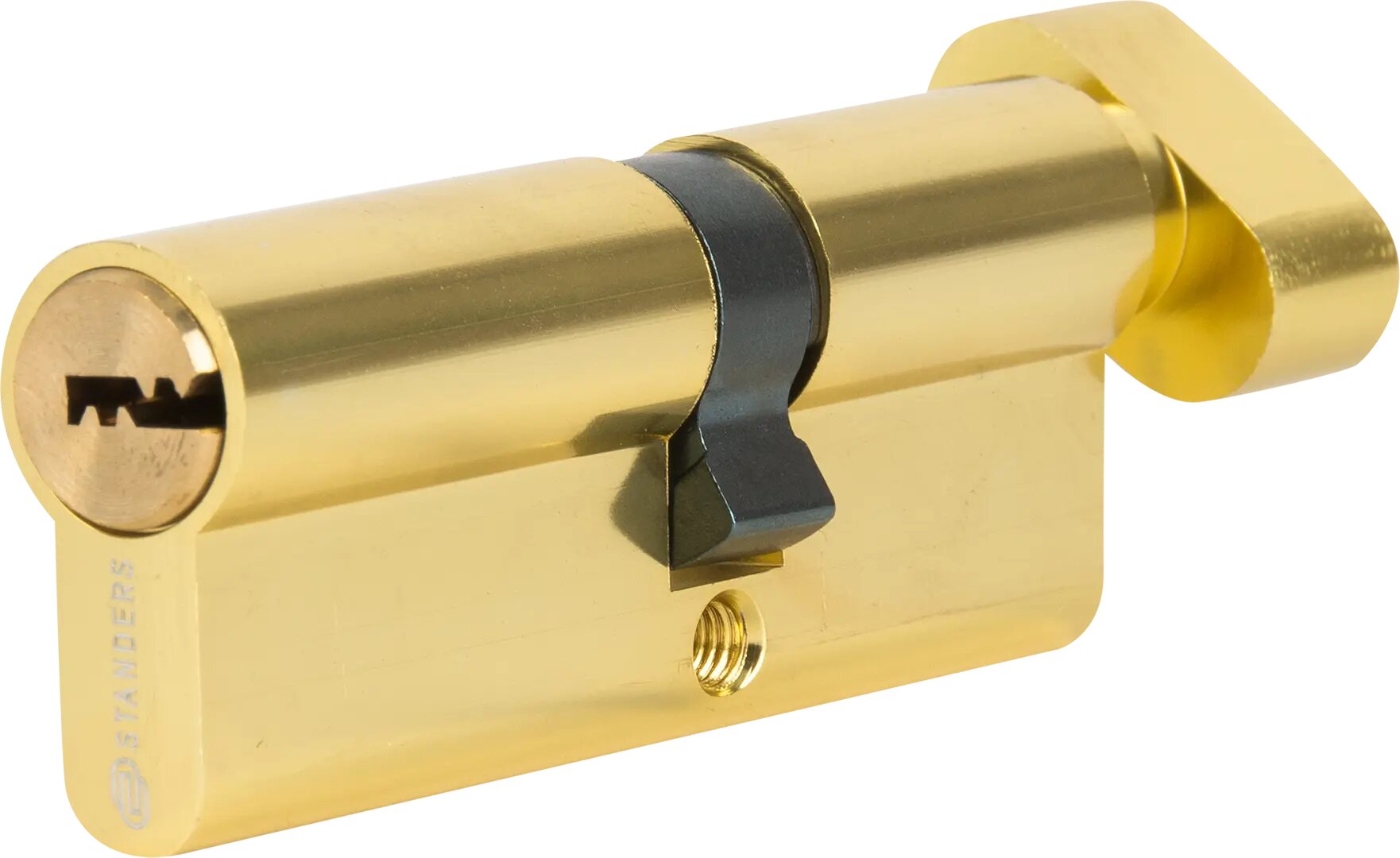 Цилиндр Standers TTAL1-3545NBGD 35x45 мм ключ/вертушка цвет латунь