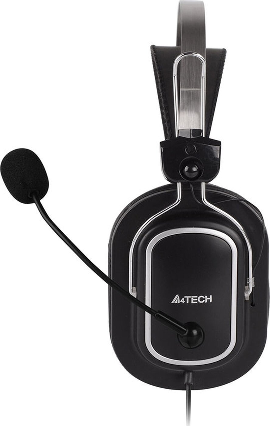 Наушники с микрофоном A4 HU-50 черный 2м накладные USB оголовье