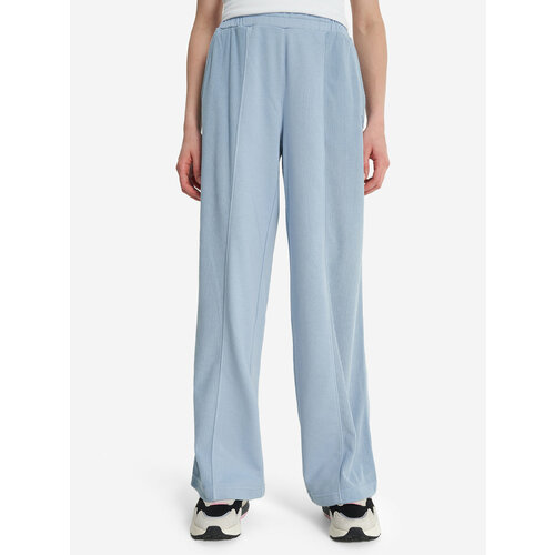 фото Брюки палаццо demix f workday corderoy straight pants, размер 46/48, голубой