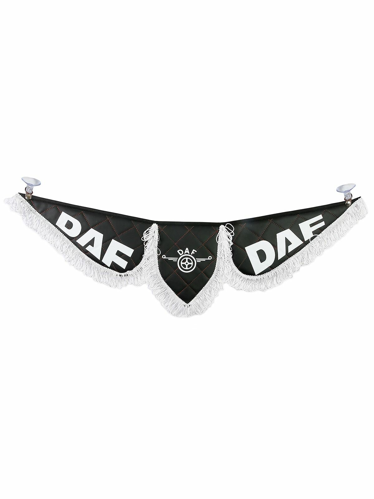 Вымпел автомобильный, на присоске. Тройной Эко Кожа DAF Черный (25019)