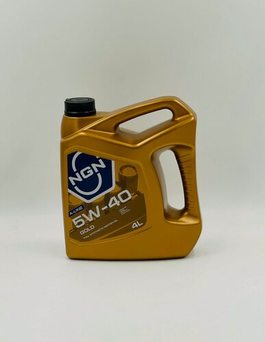 Изображение товара Масло моторное NGN GOLD 5W-40, Синтетическое, для авто, 4 литра