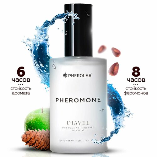 Туалетная Вода Мужская с Феромонами Diavel - Феромоны для Мужчин, 25 мл