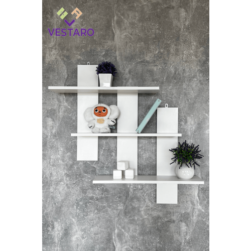 Полка настенная навесная от Vestaro Курса белая 950₽