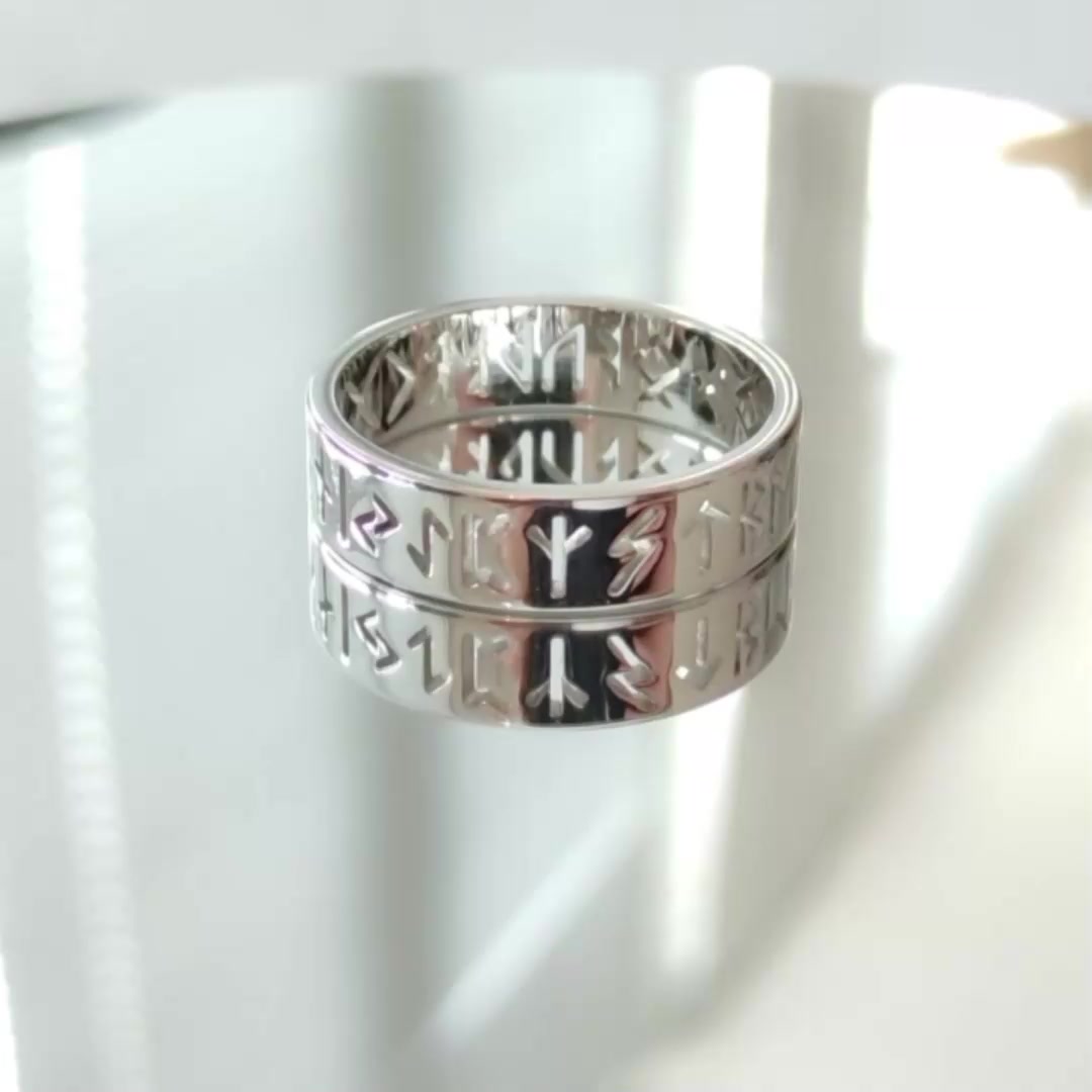 Кольцо-кулон, размер 19, серебристый — фото 1