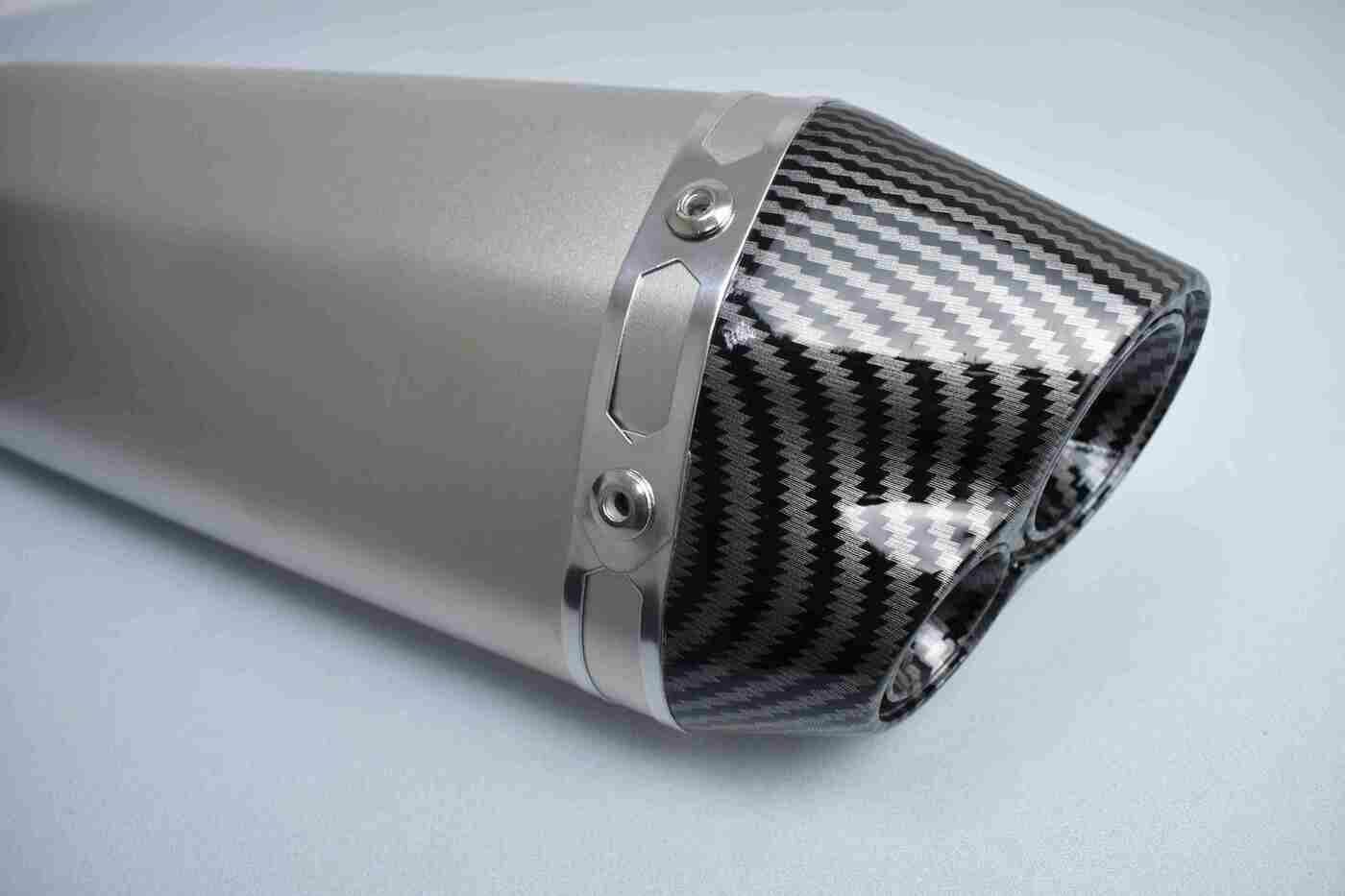 Глушитель AKRAPOVIC #12 (двойной) шестигранный титан