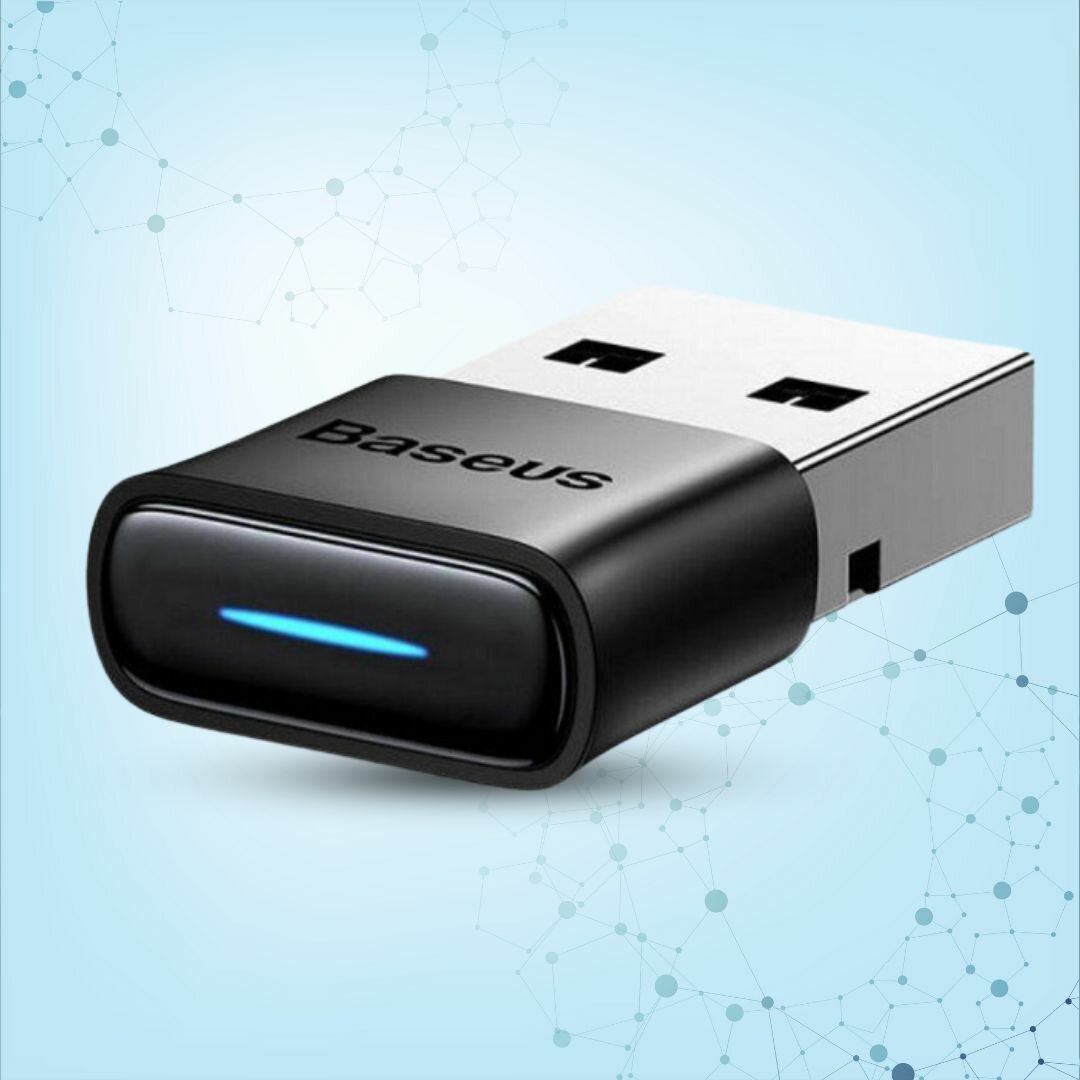 Адаптер Bluetooth Baseus - Черный BA04 / беспроводной адаптер — фото 1