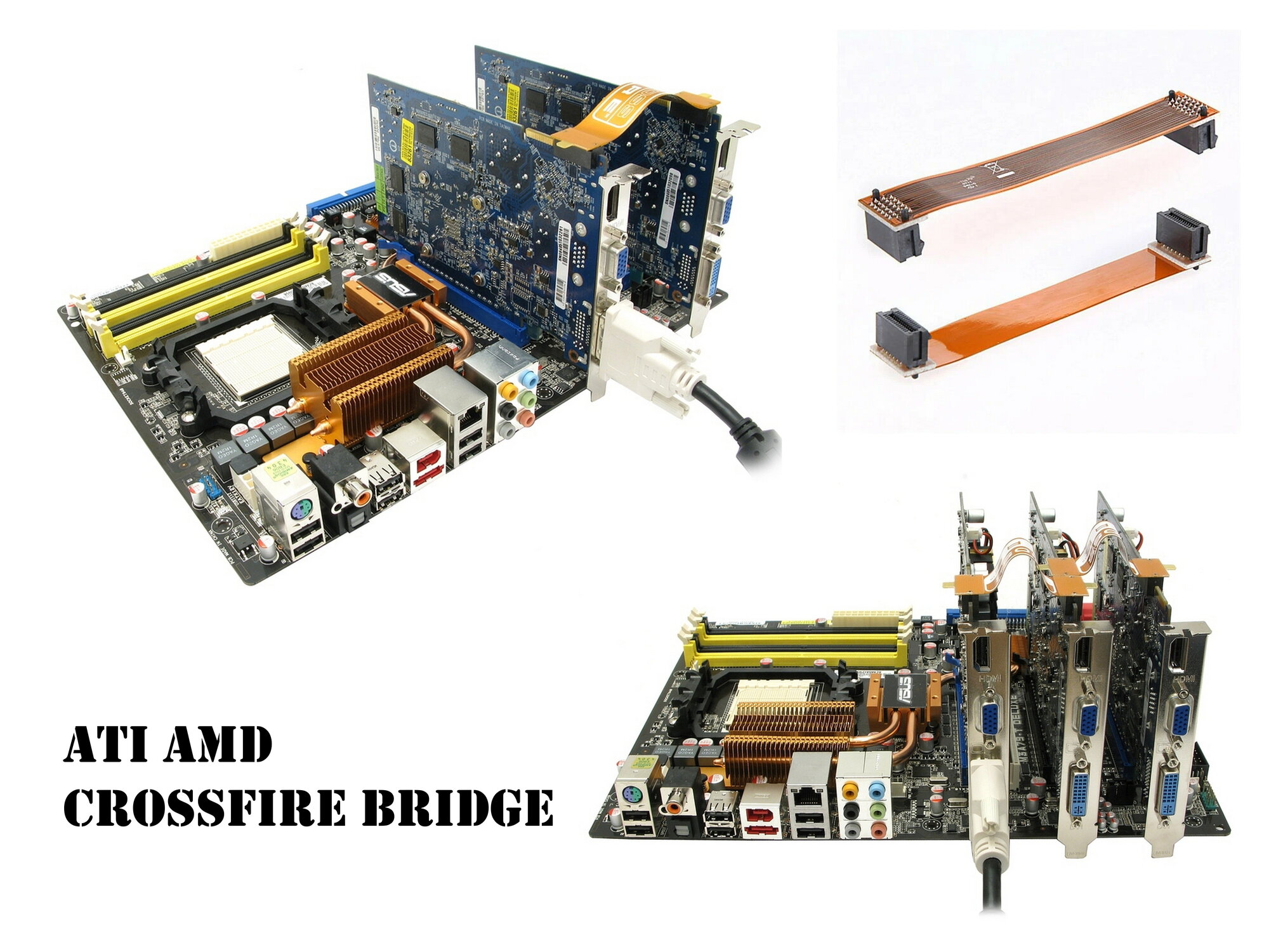 Мост объединения видеокарт CrossFire. ATI CrossFire Bridge 109-A91830-00B Оригинал! — фото 1