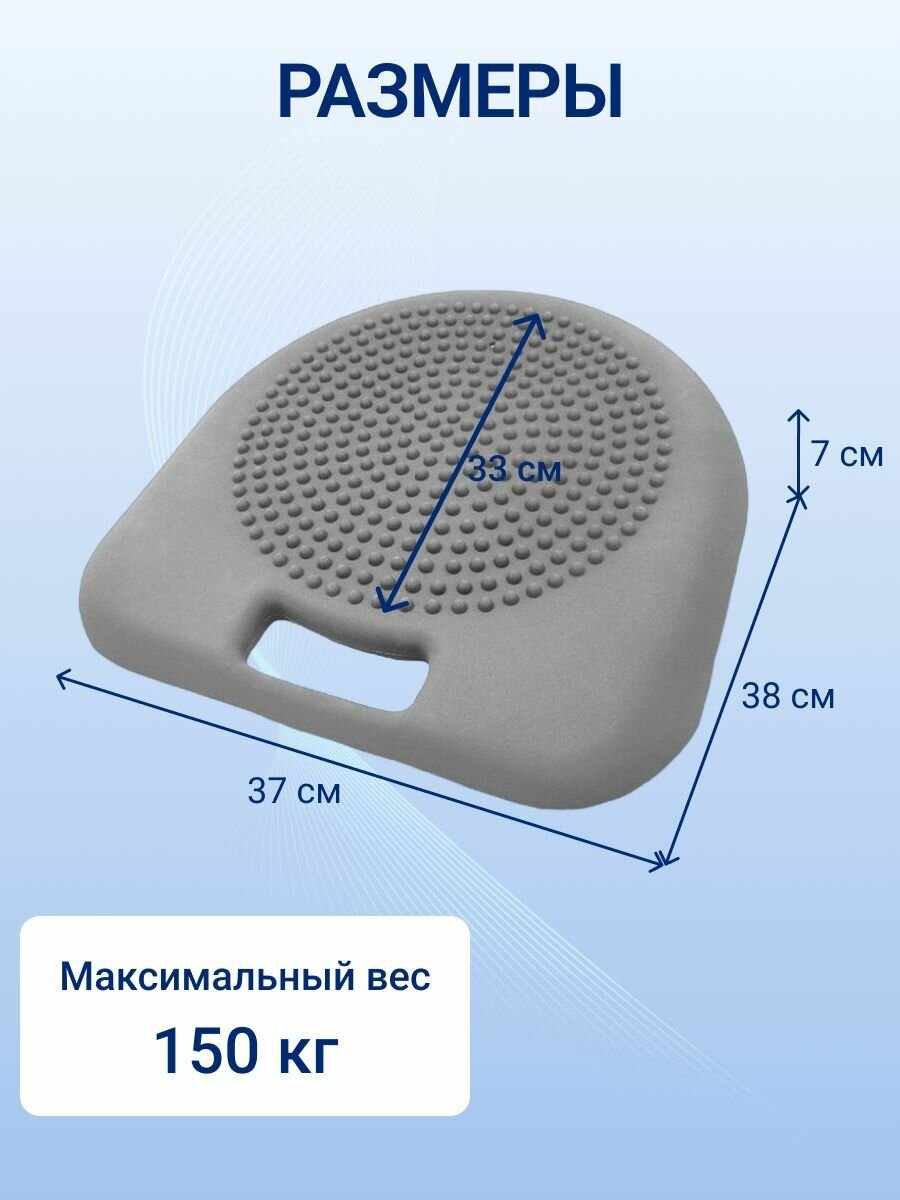Массажные Подушки Xiaomi Массажная подушка KINERAPY RS400, для спины, пресса и ног, серая, 38 см