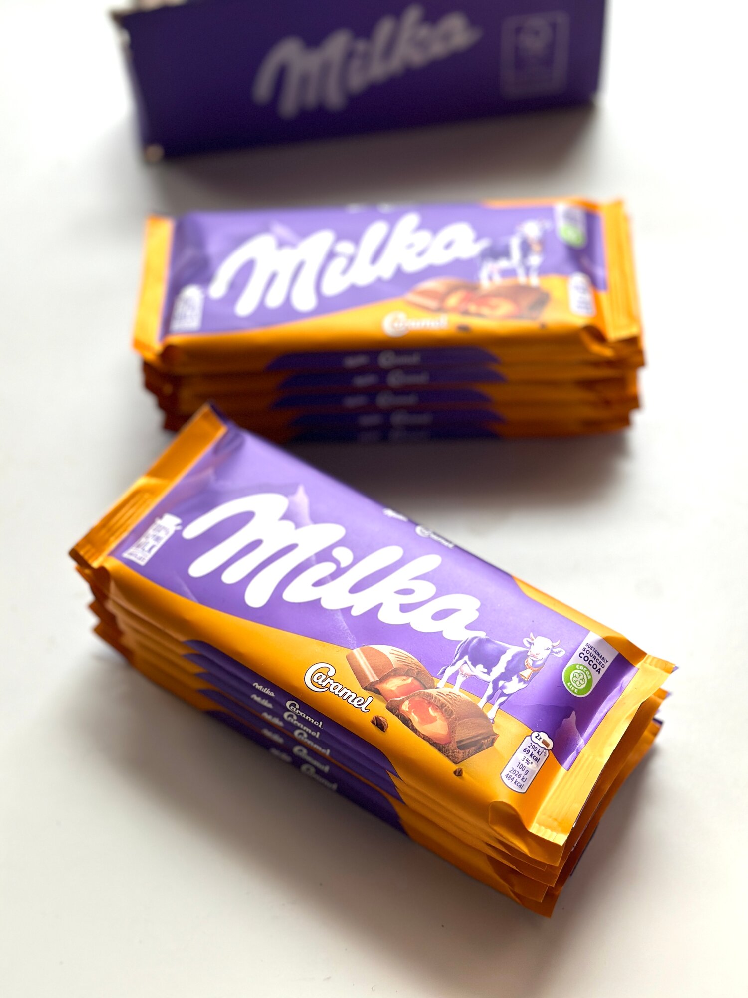 Шоколадка Milka Caramel молочный шоколад Милка карамель 10шт по 100гр — фото 1