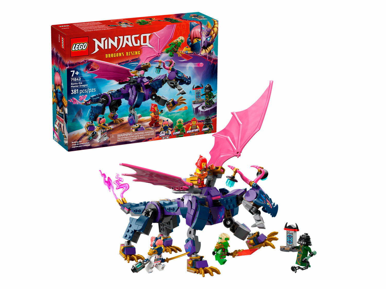 Конструктор LEGO NINJAGO Ронту - Главный дракон 71842, 381 дет.