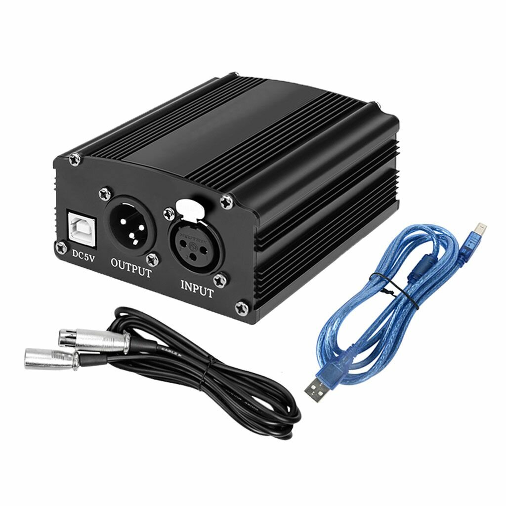 Портативное записывающее оборудование с фантомным питанием 48VUSB