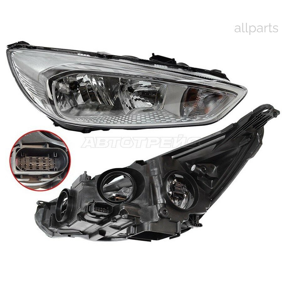 SAT ST-431-11C9RMLEMD1 Фара Ford Focus 14-19 (Справа/ С электрокорректором)