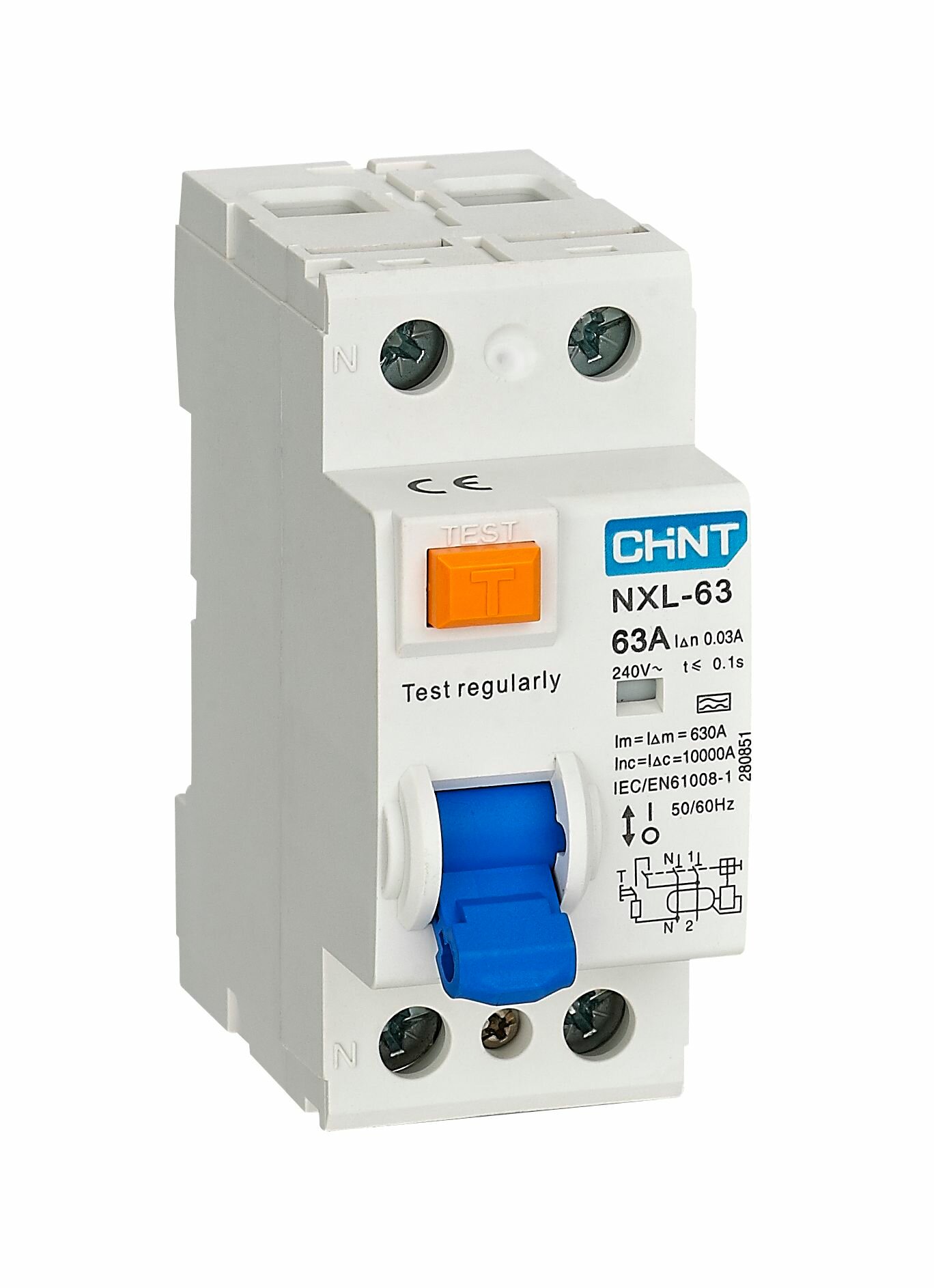 УЗО NXL-63 2P 40А 30мА 6кА тип AC (R) устройство защитного отключения 280723