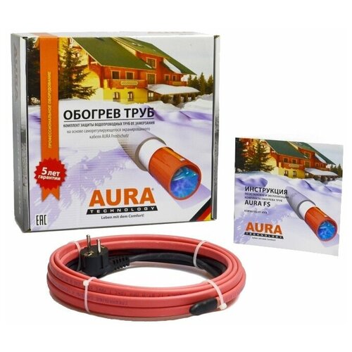 Греющий кабель на трубу AURA FS 17-20 греющий кабель на трубу aura fs 17 8