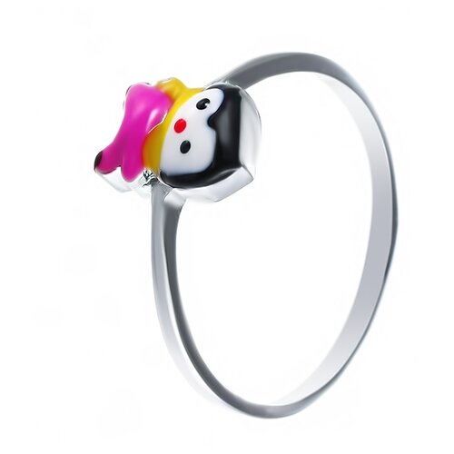 фото Element47 кольцо из серебра 925 пробы с эмалью dj017_ring_ko_enam_001_wg, размер 14.75